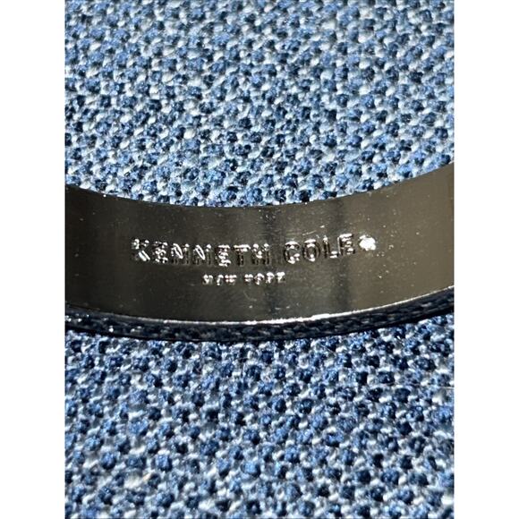 Kenneth Cole Hinged Bangle Bracelet Gunmetal With Pave Stones - Picture 4 of 5